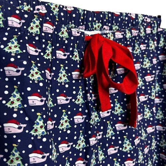 Vineyard Vines NWT Santa whale and tree Christmas lounge pants size L - Picture 3 of 14